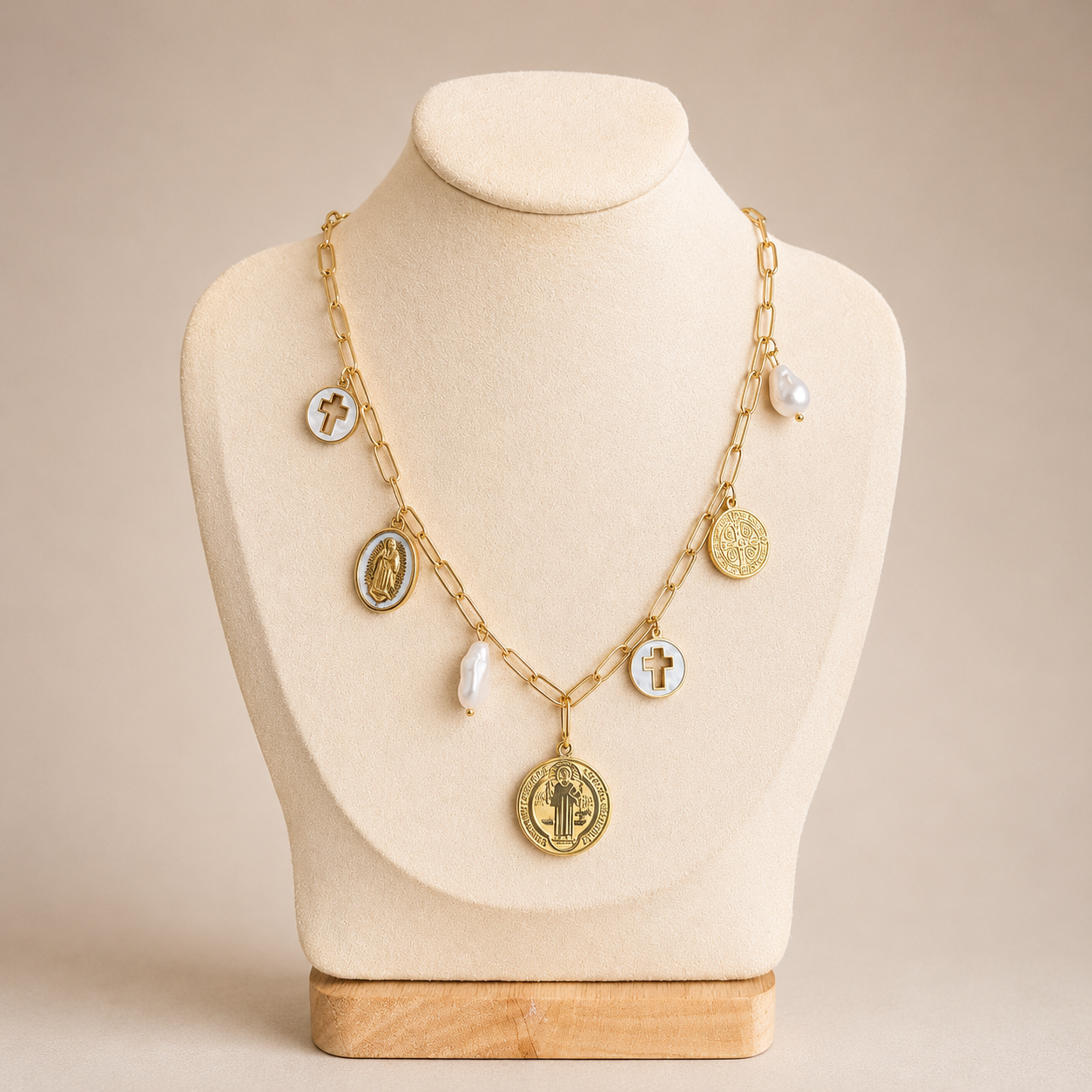 Sacred Medallion Charm Necklace