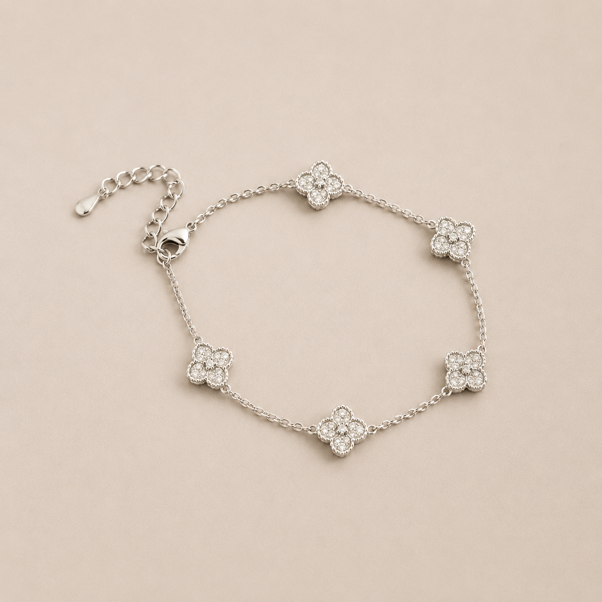 Blossom Spark Bracelet – Silver