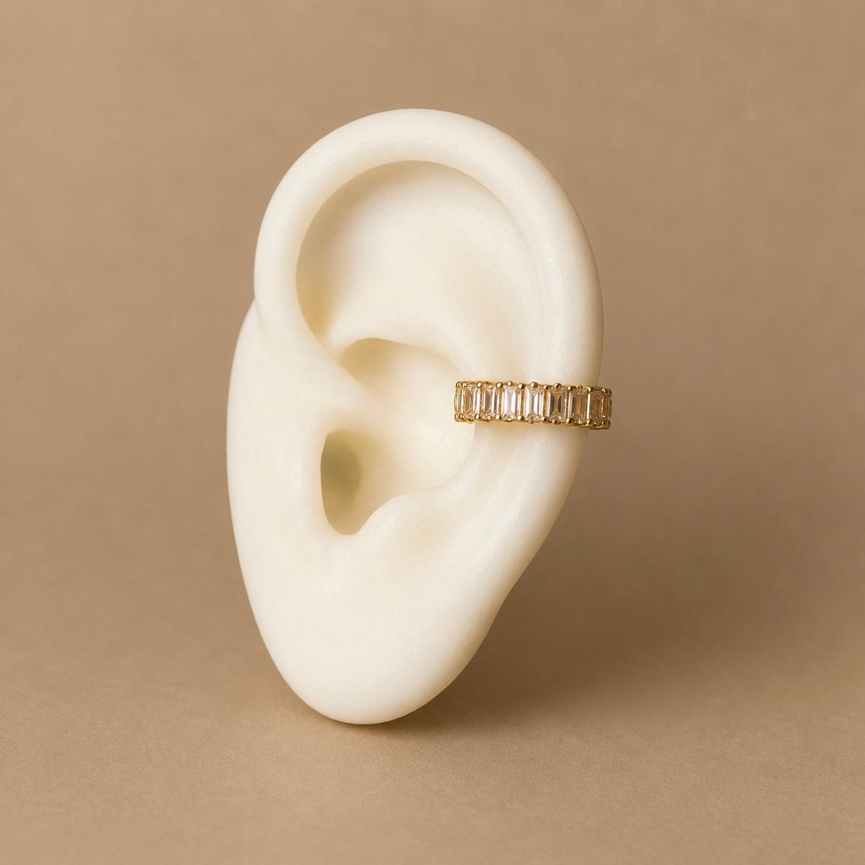 Baguette Gold Ear Cuff
