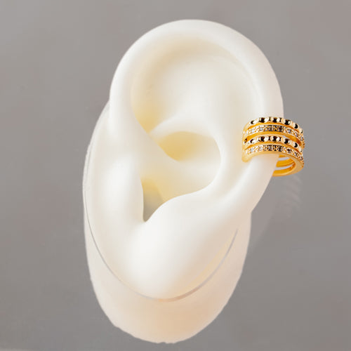 Minimal Pave Ear Cuff