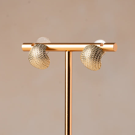 Textured Dome Stud Earrings