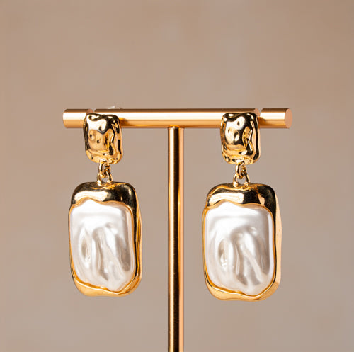 Luminous Pearl Drop Earrings