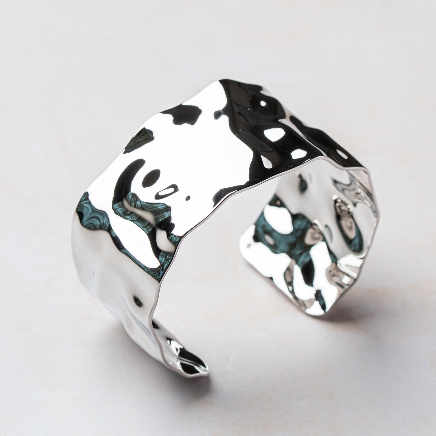 Molten Silver Cuff