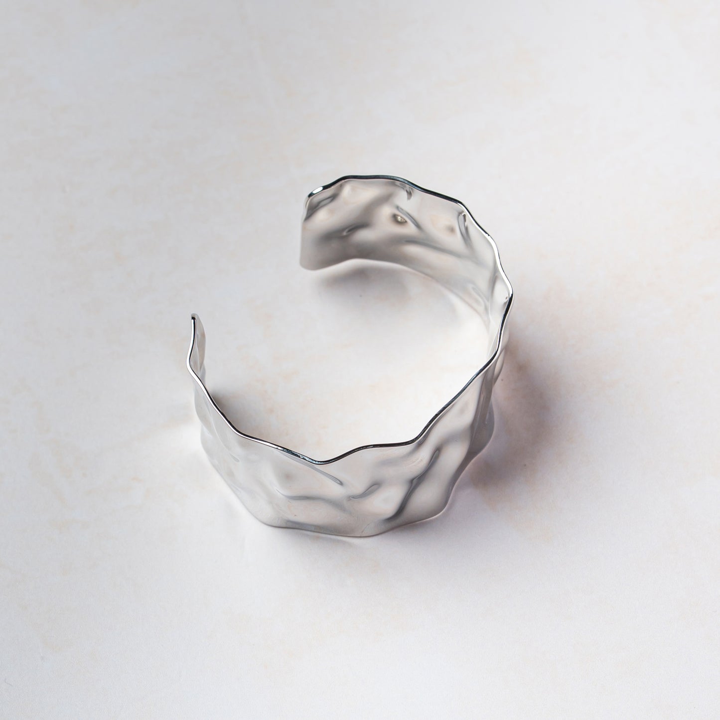 Molten Silver Cuff