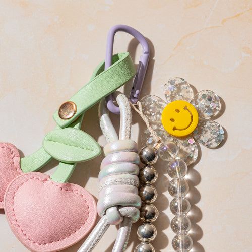 Pastel Heart Sunshine Bag Charm