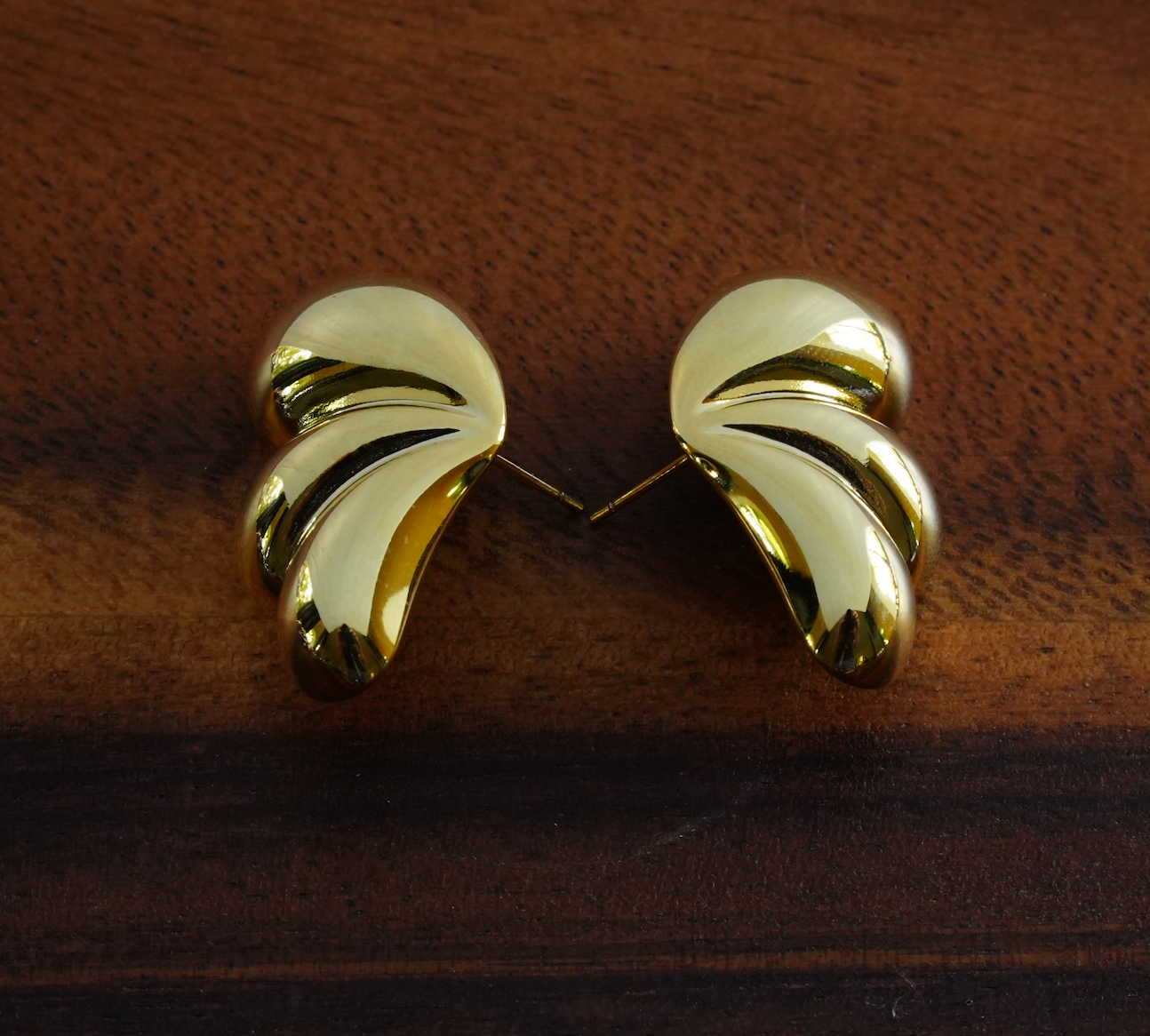 Luxe Winged Shell Stud Earrings