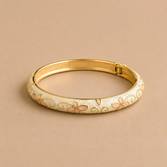Ivory Bloom Bangle