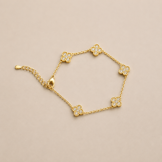 Blossom Spark Bracelet – Gold