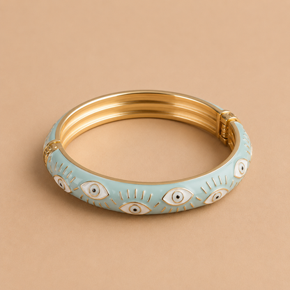 Evil Eye Bangle – Sky Blue