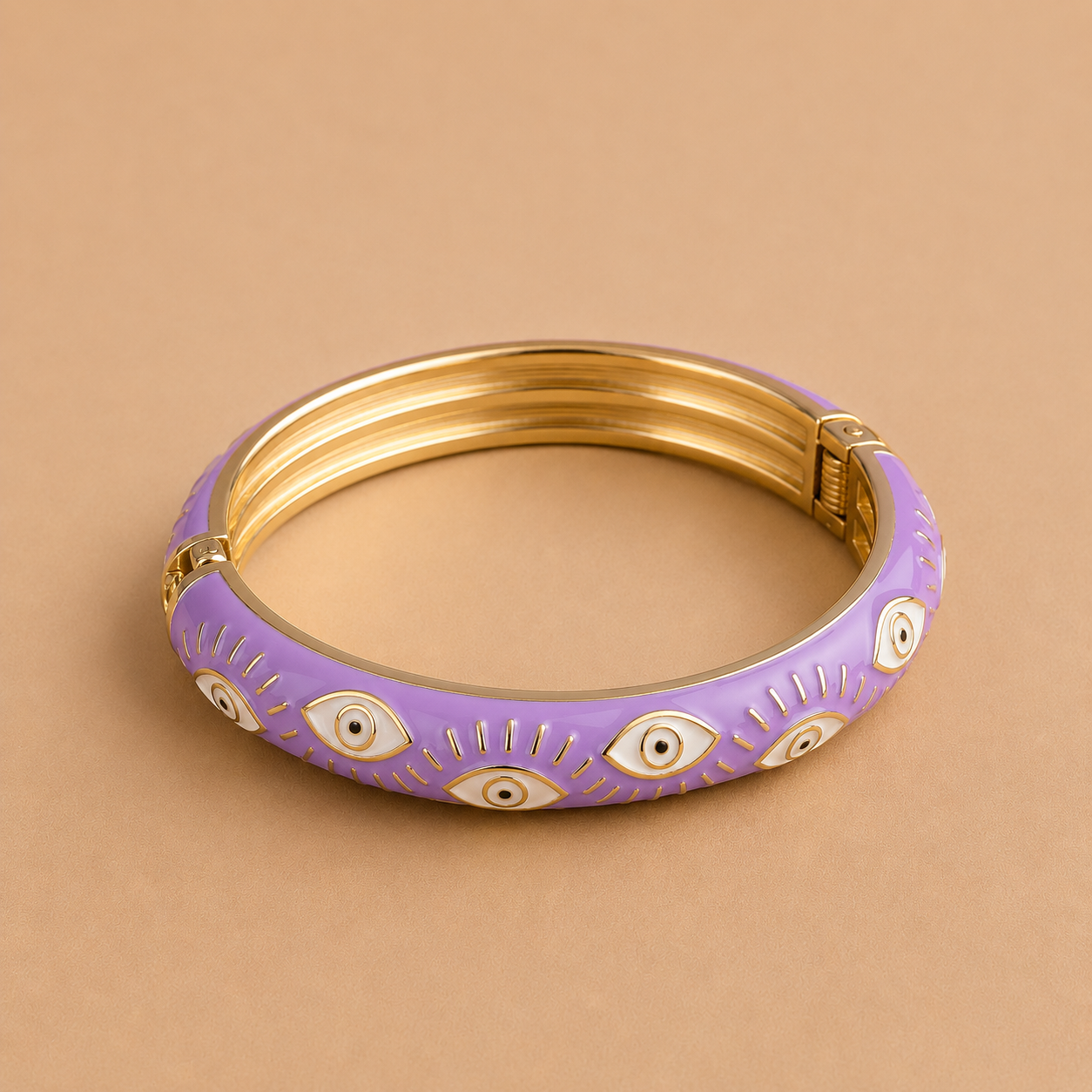 Evil Eye Bangle – Lavender