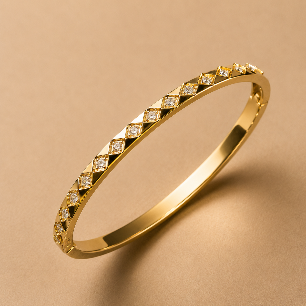 Diamond Line Bangle