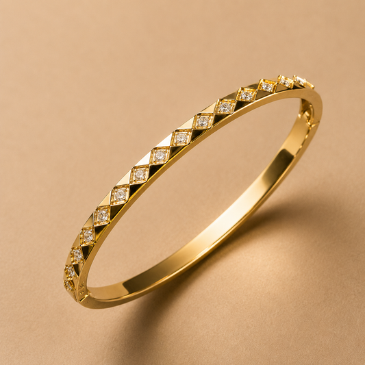 Diamond Line Bangle