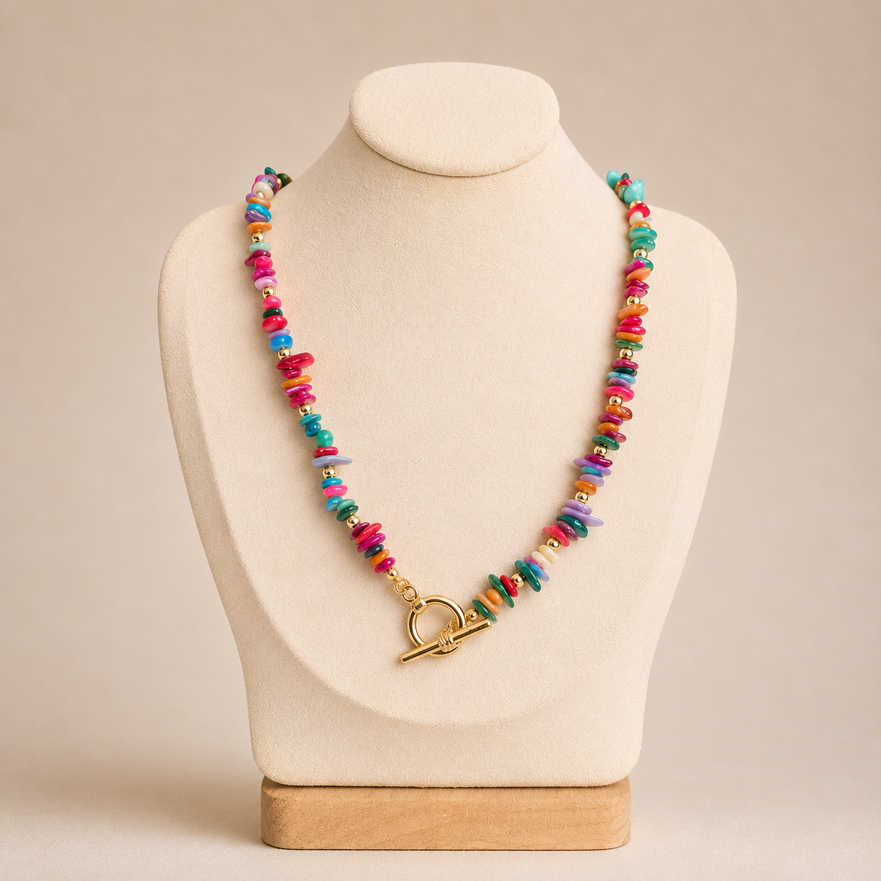Fiesta Stone Toggle Necklace