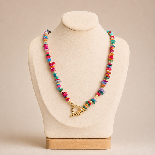 Fiesta Stone Toggle Necklace