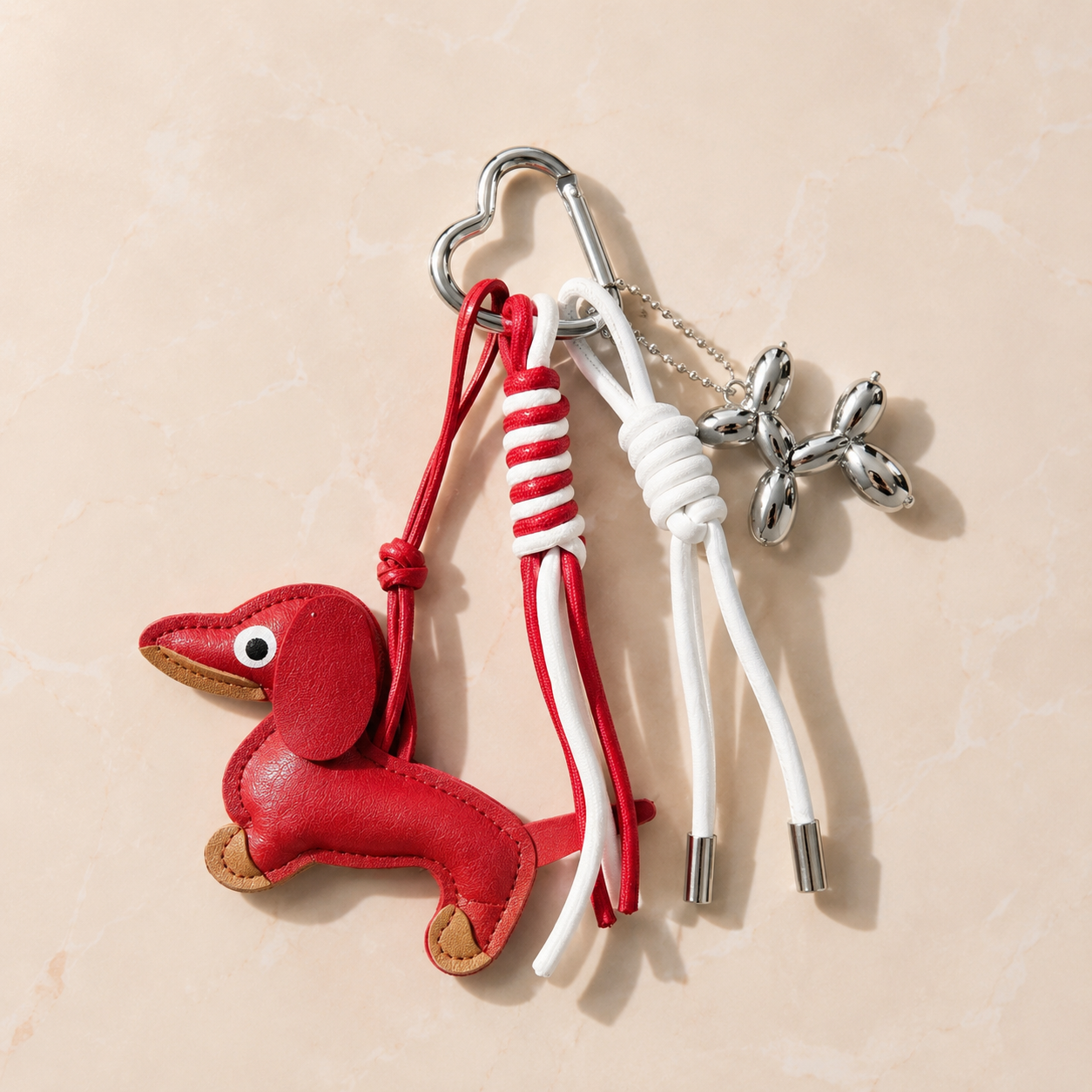 Red Dog Bag Charm