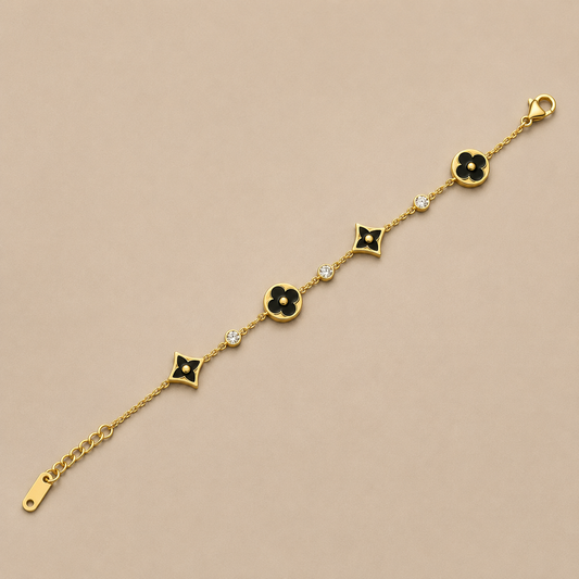 Noir Fleur Bracelet