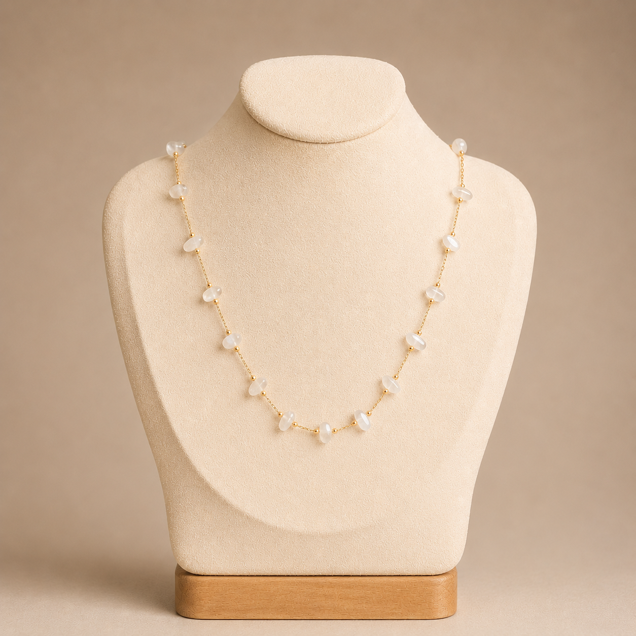 Moonstone Station Necklace