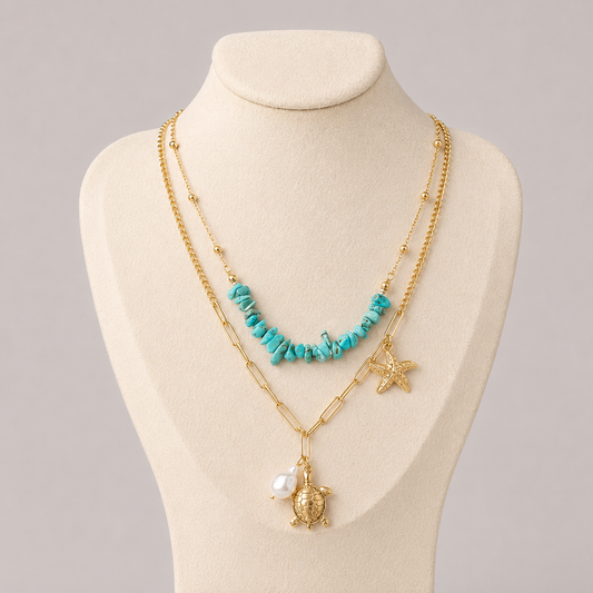 Coastal Starfish Charm Necklace