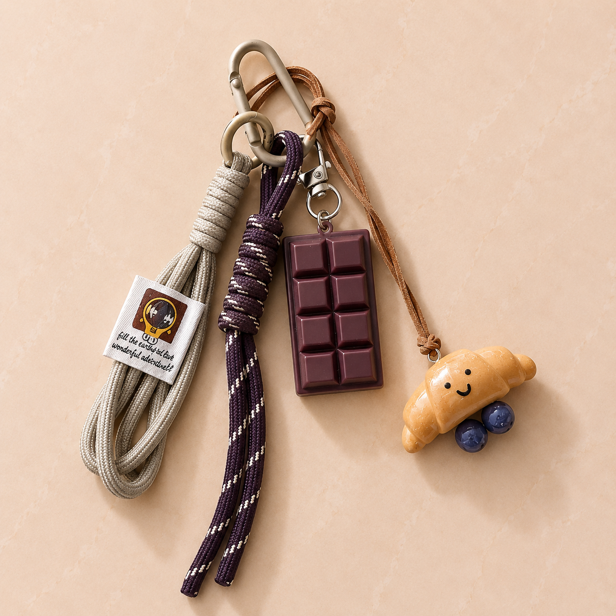 Croissant Bag Charm