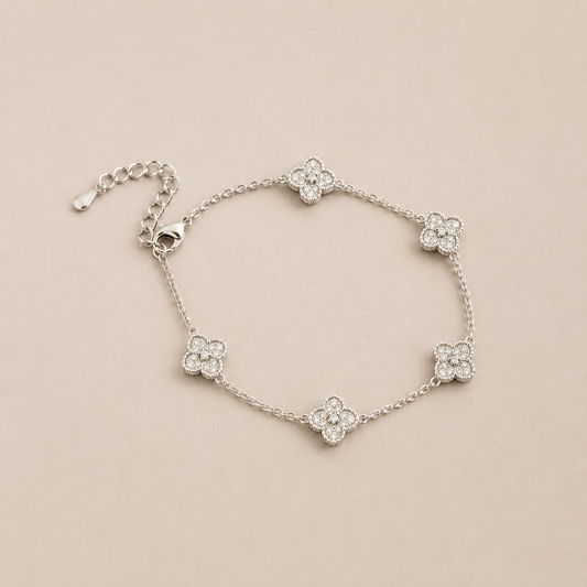 Blossom Spark Bracelet – Silver