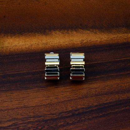 Mixed Metal Hoops