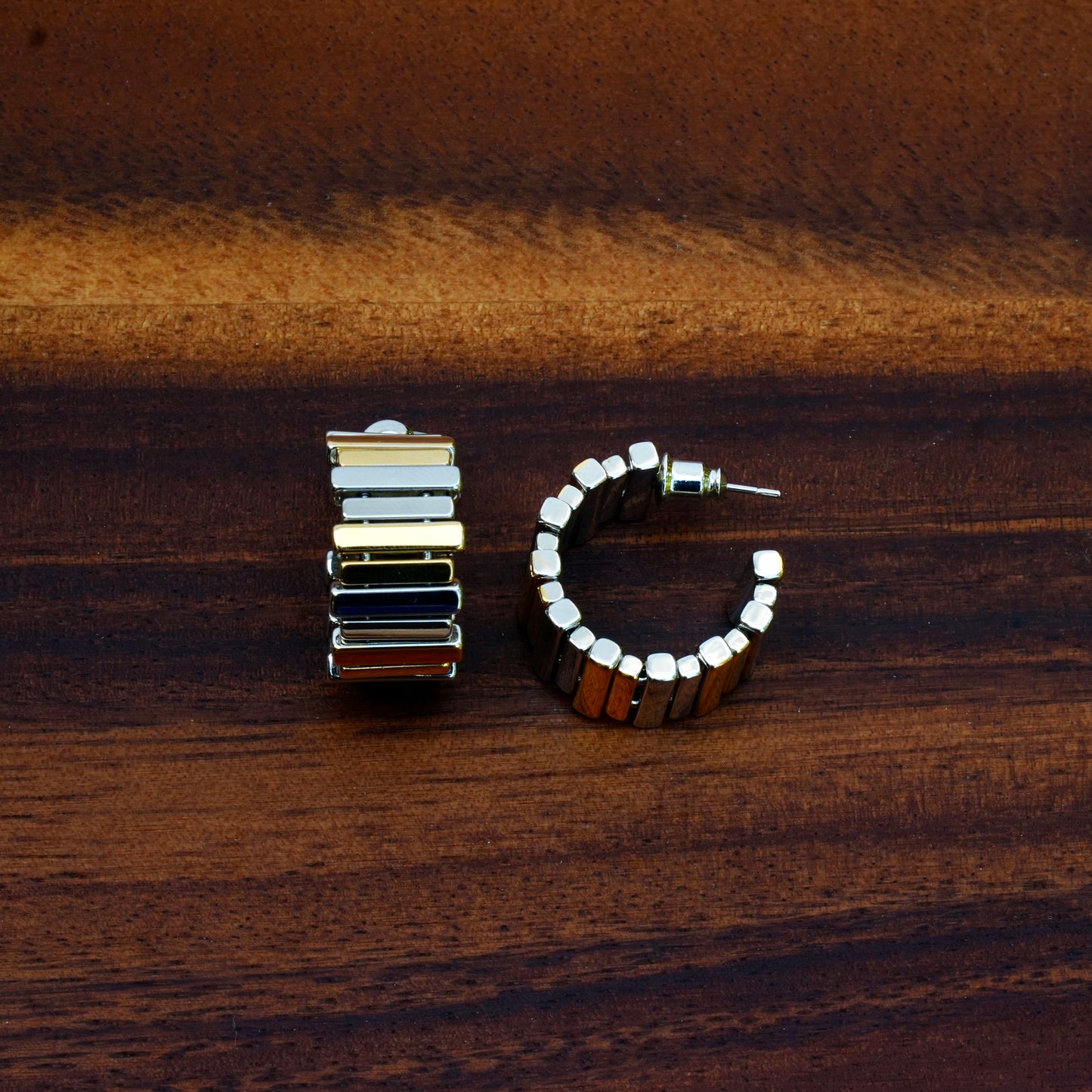 Mixed Metal Hoops