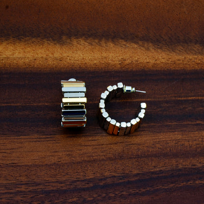 Mixed Metal Hoops