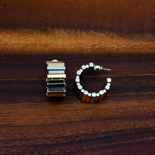 Mixed Metal Hoops