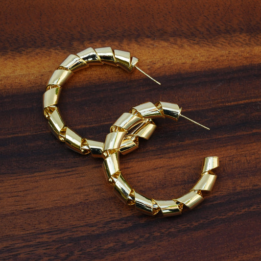 Spiral Hoop Earrings