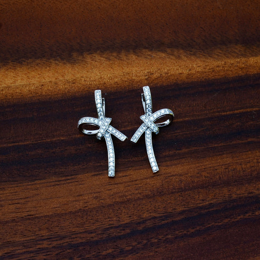 Ribbon Bow Drop Earrings