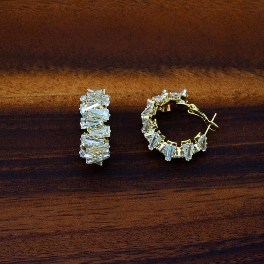 Crystal Hoop Earrings