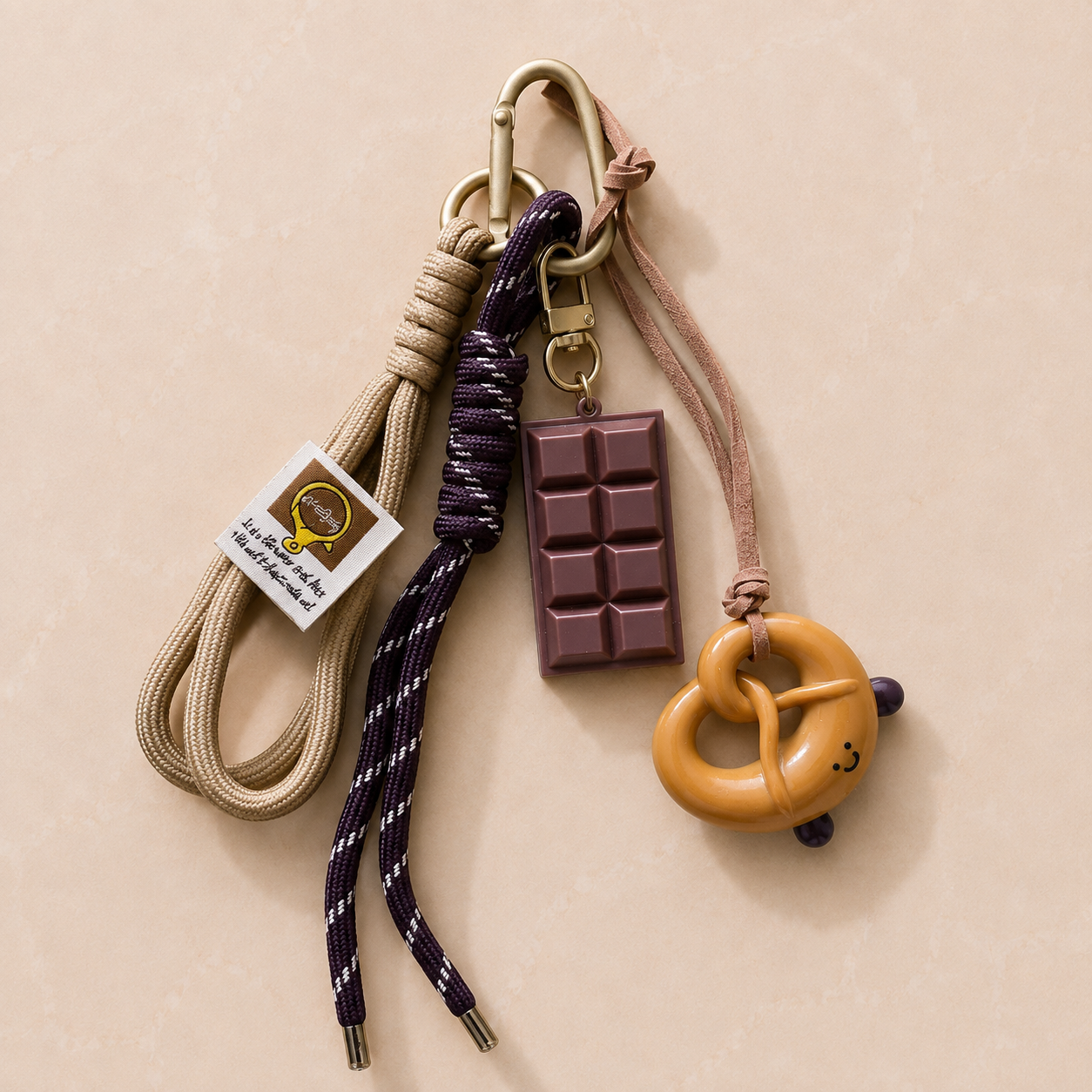 Pretzel Bag Charm