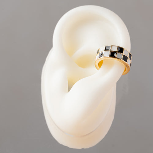 Checkered Ear Cuff