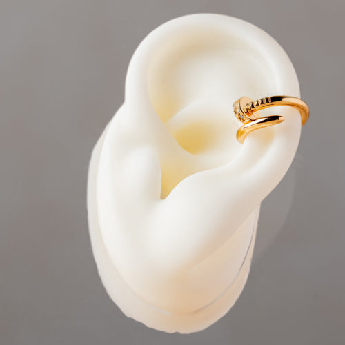 Embellished Screw Ear Cuff