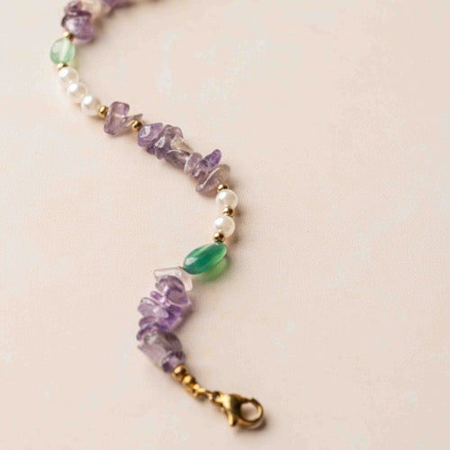Amethyst & Pearl Bracelet