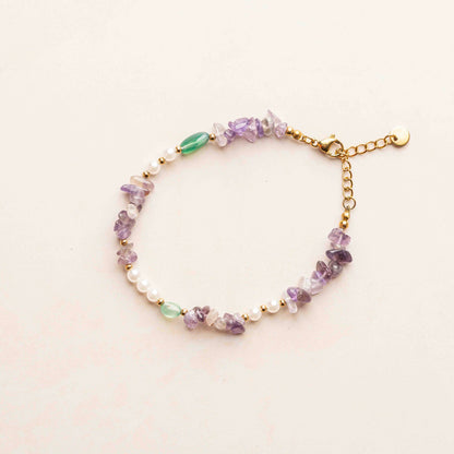 Amethyst & Pearl Bracelet
