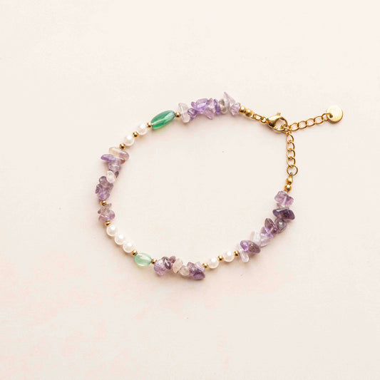 Amethyst & Pearl Bracelet