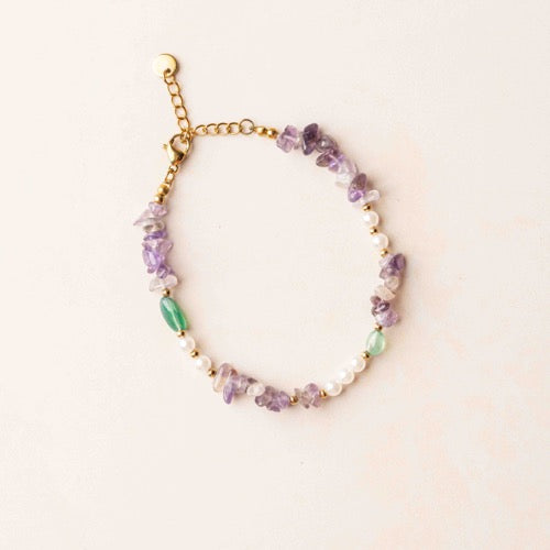 Amethyst & Pearl Bracelet