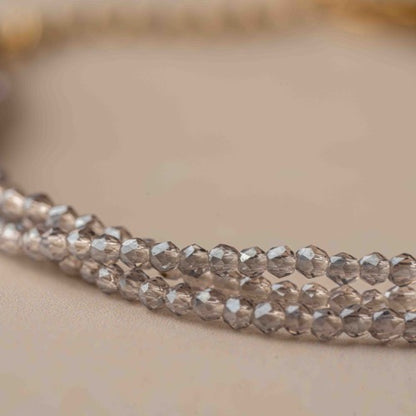 Silver Shimmer Multi-Strand Bracelet