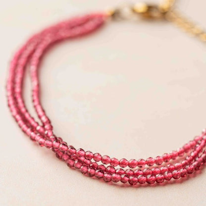 Rose Pink Multi-Strand Bracelet