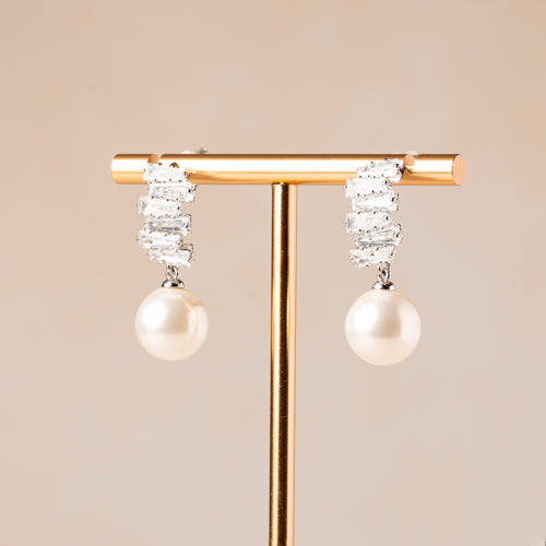 Crystal Stack Pearl Drops