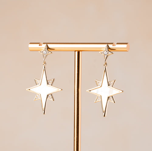 North Star Drop Earrings