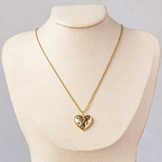 Bloom Mosaic Heart Necklace