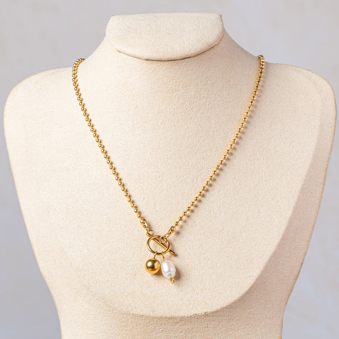 Pearl Duo Drop Necklace