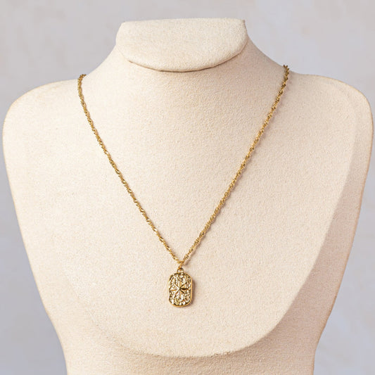 Textured Star Necklace