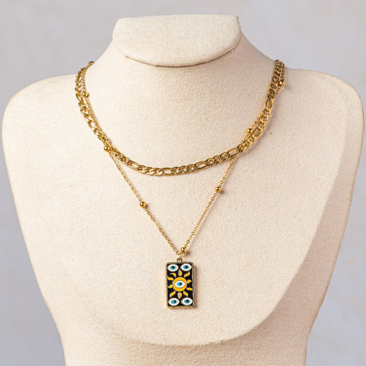 Black Evil Eye Necklace