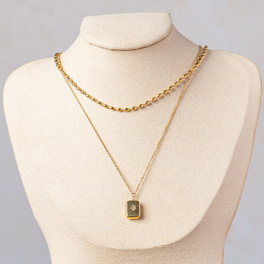 Vintage Twin Chain Necklace