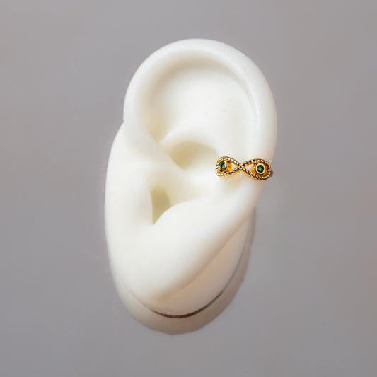 Evil Eye Ear Cuff