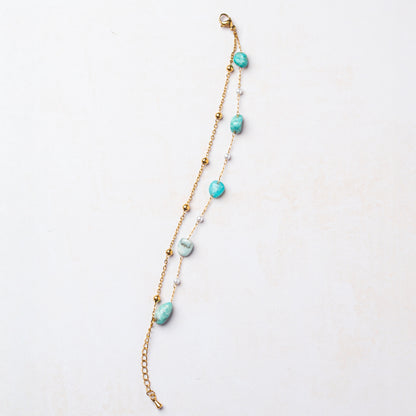 Ocean Charm Gemstone Bracelet
