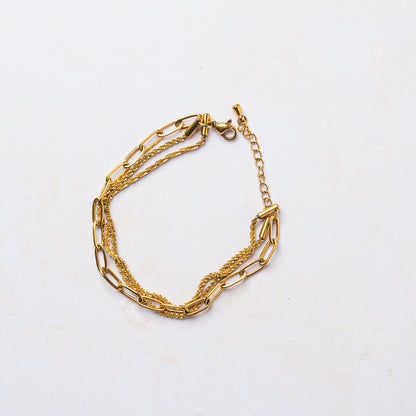 Triple Twist Statement Bracelet